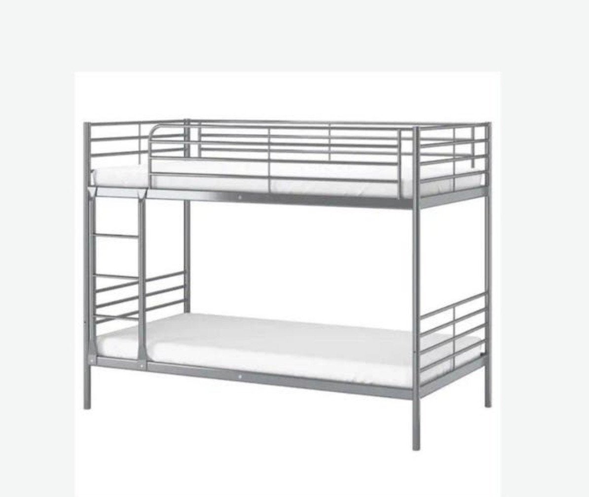 IKEA Stapelbed 90x200 Svarta, 90 cm, 160 tot 180 cm, Tweepersoons, Ophalen of Verzenden