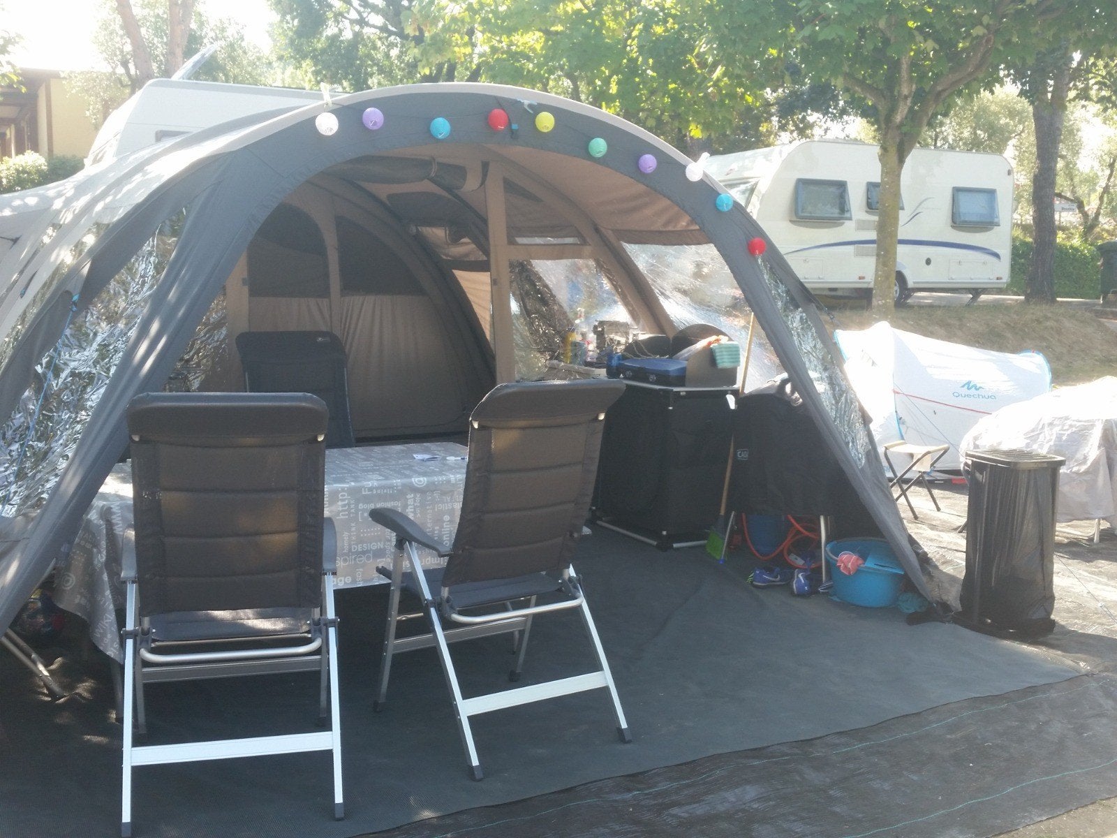 Bardani dreamlogde tent 460 compleet met alle benodigdheden, Caravans en Kamperen, Tenten, tot en met 6, Gebruikt, Ophalen