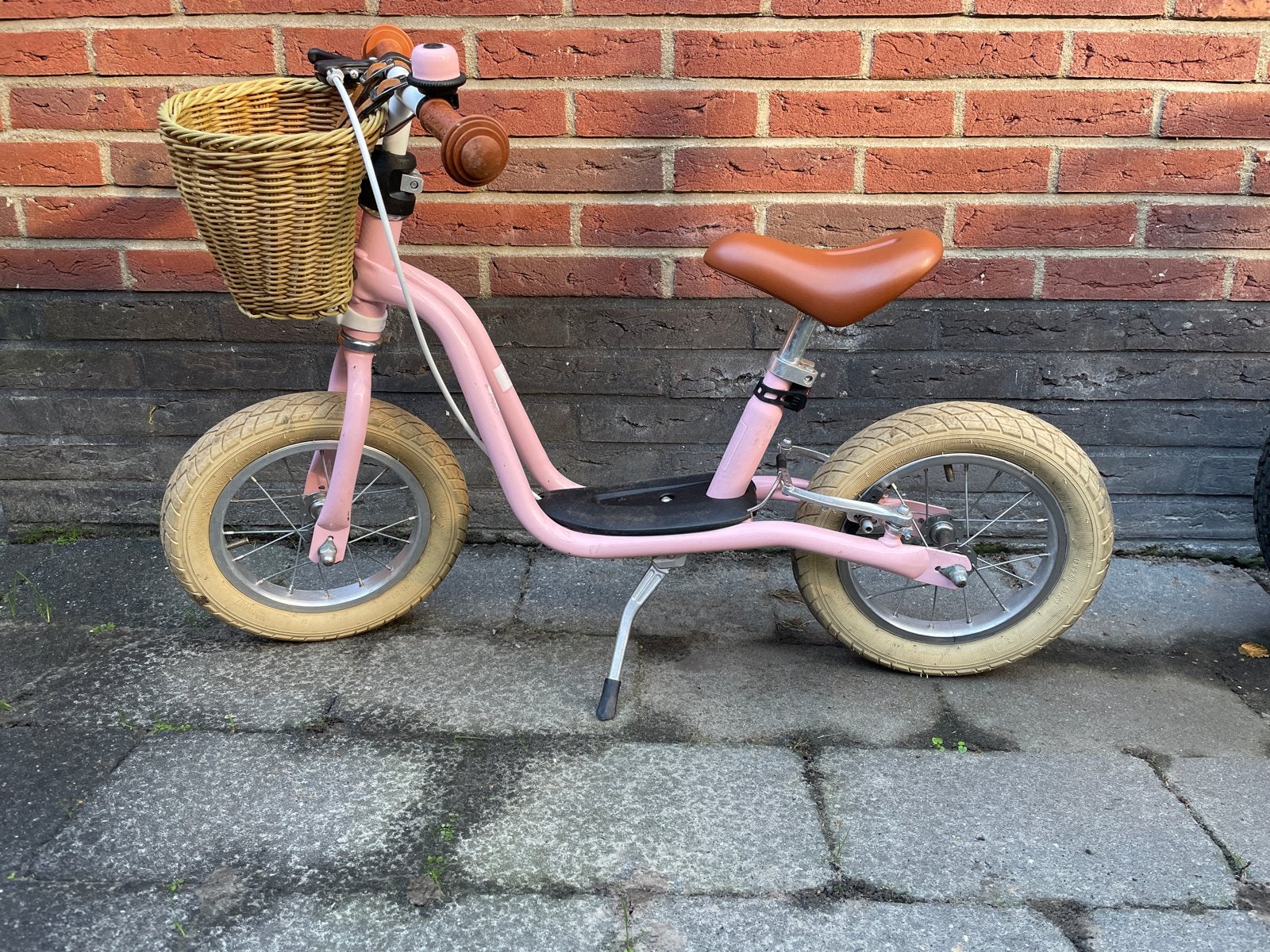 Puky LR XL Loopfiets Roze met Mandje, Ophalen, Gebruikt, Velgrem, Minder dan 16 inch