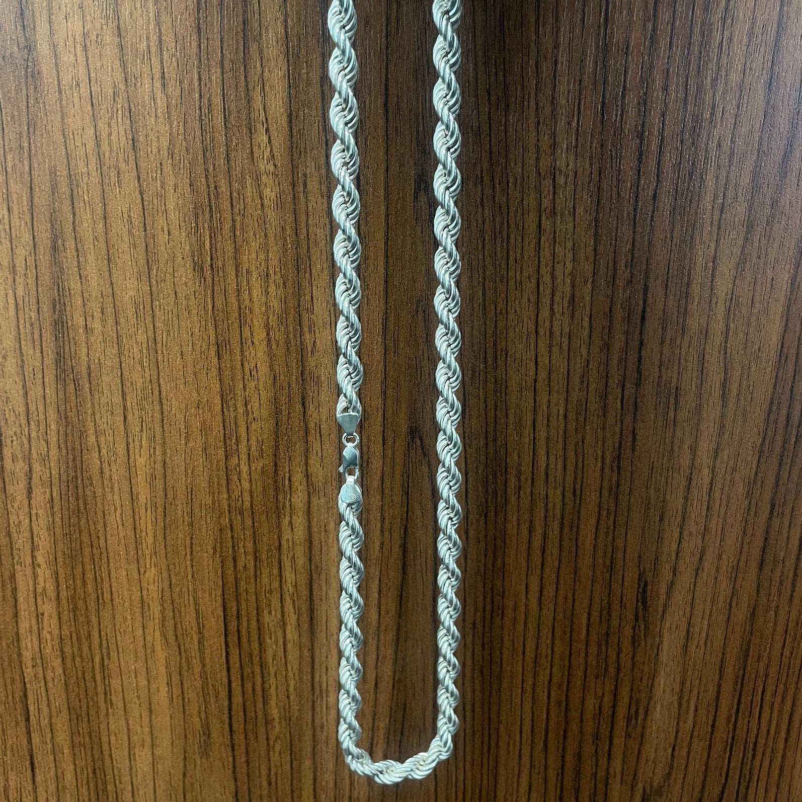Zilveren rope chain, Ophalen of Verzenden, Nieuw, Zilver, Zilver