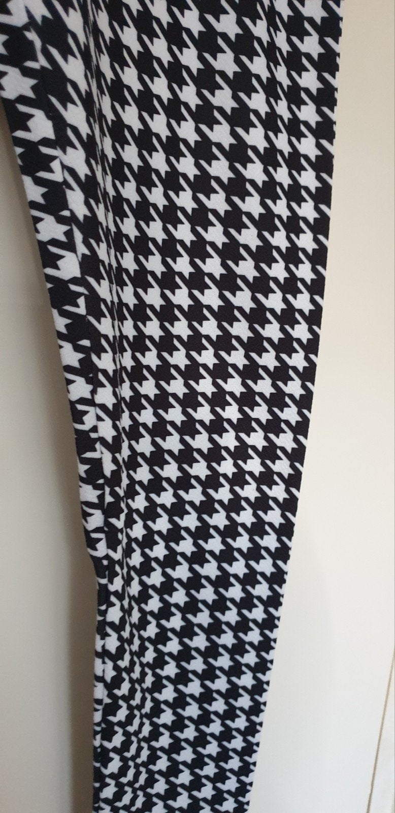 Zwart-witte pied-de-poule legging, Legging, Zwart, Overige maten, Ophalen of Verzenden