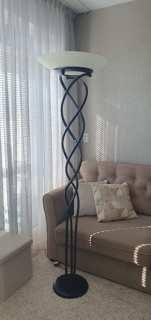 Staande lamp Italiaans model, Ophalen, Gebruikt, E27 (groot), Glas