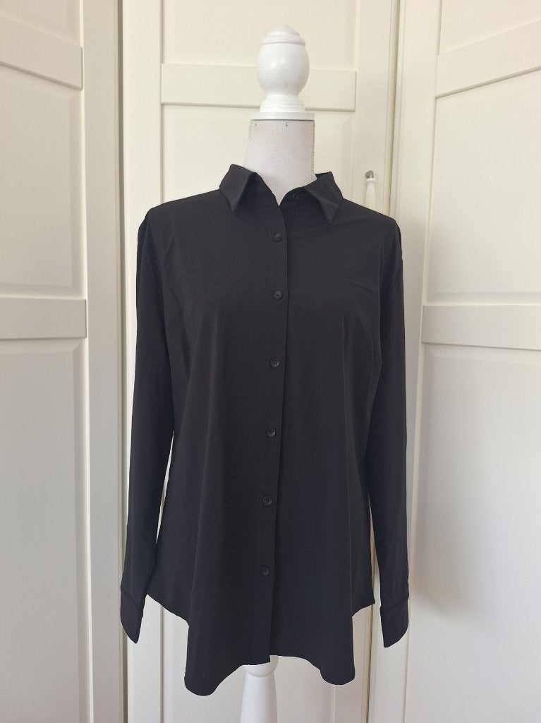 Nicolette Kluijver nieuwe zwarte travelstof blouse XXL, Zwart, Maat 46/48 (XL) of groter, Nieuw, Nicolette Kluijver