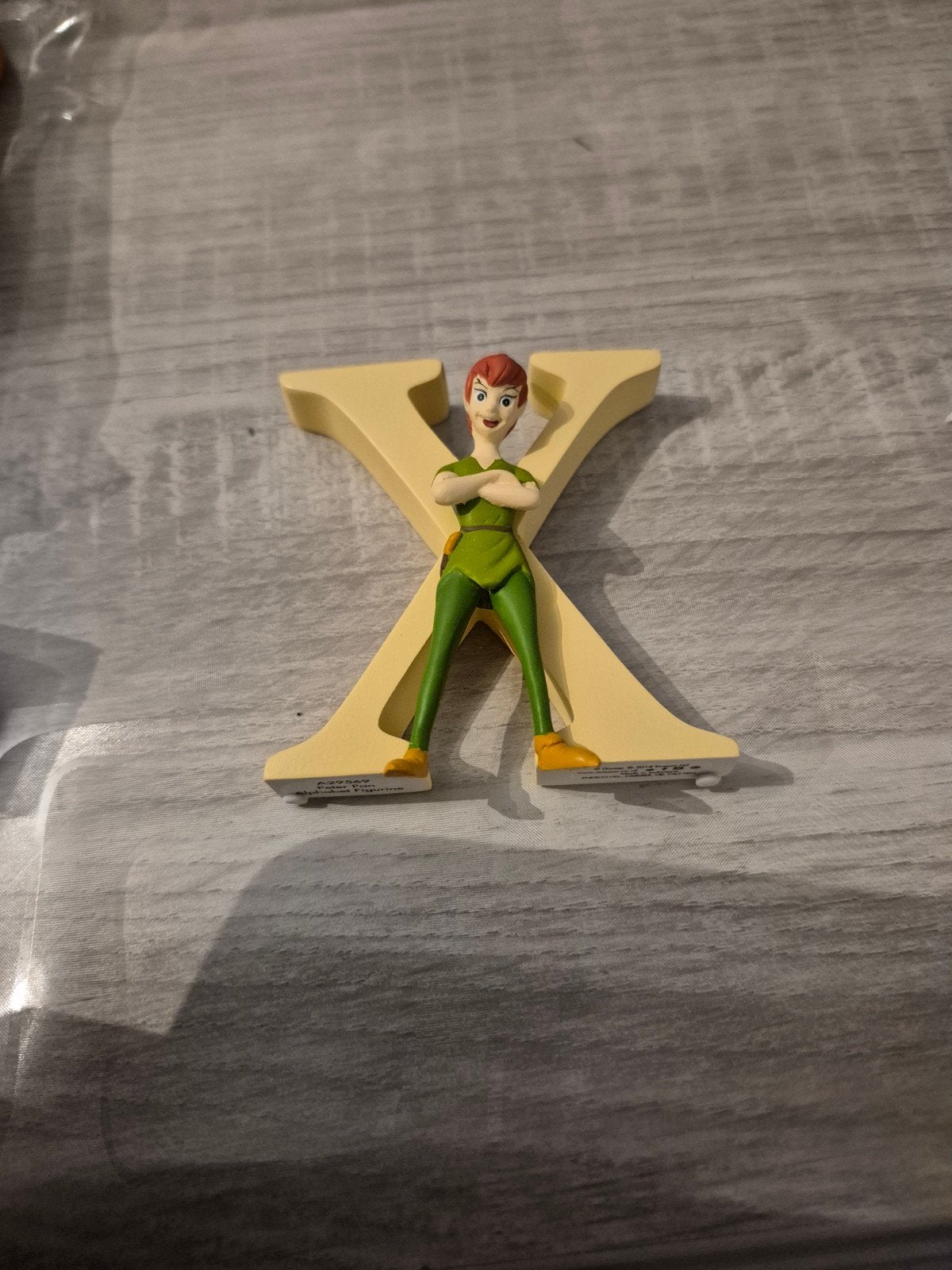Nieuw Disney Enchanting Letters - Peter Pan Alfabet Letter X, Ophalen of Verzenden, Peter Pan of Pinokkio, Nieuw, Beeldje of Figuurtje
