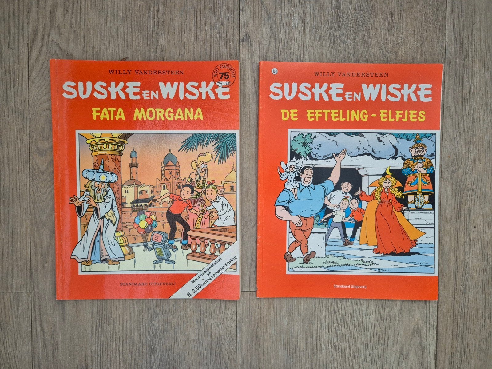 Suske en Wiske: Fata Morgana & De Efteling-Elfjes, Meerdere stripboeken, Ophalen of Verzenden, Gelezen, Willy Vandersteen