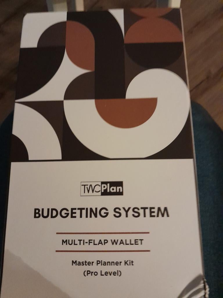 Multi-flap wallet (cash stuffing), Ophalen, Nieuw, Zwart