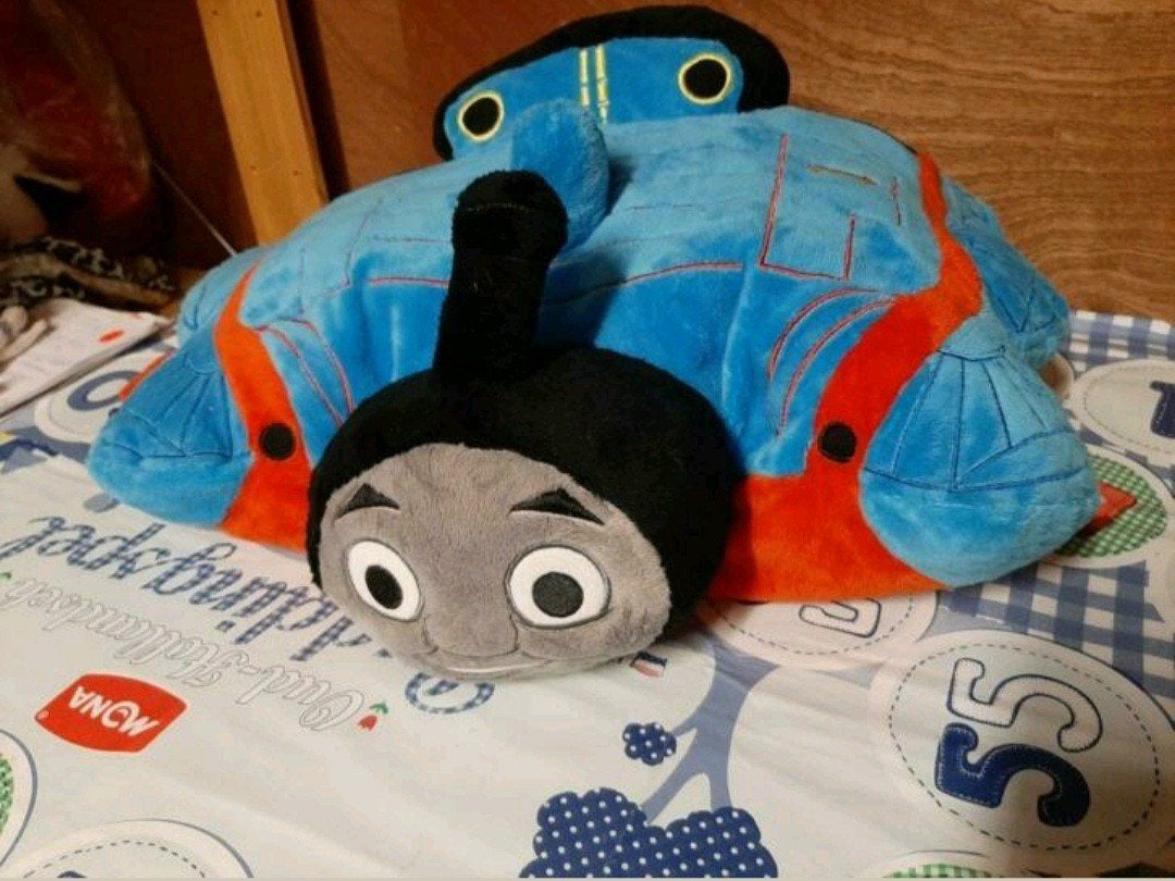 Thomas de trein pillow pet kussen 52 cm, Ophalen of Verzenden