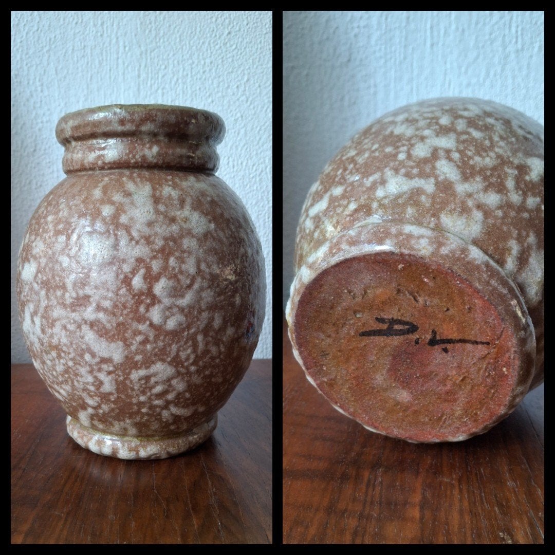 Fraai geglazuurde vaas, Dries Vermeulen, Ophalen of Verzenden