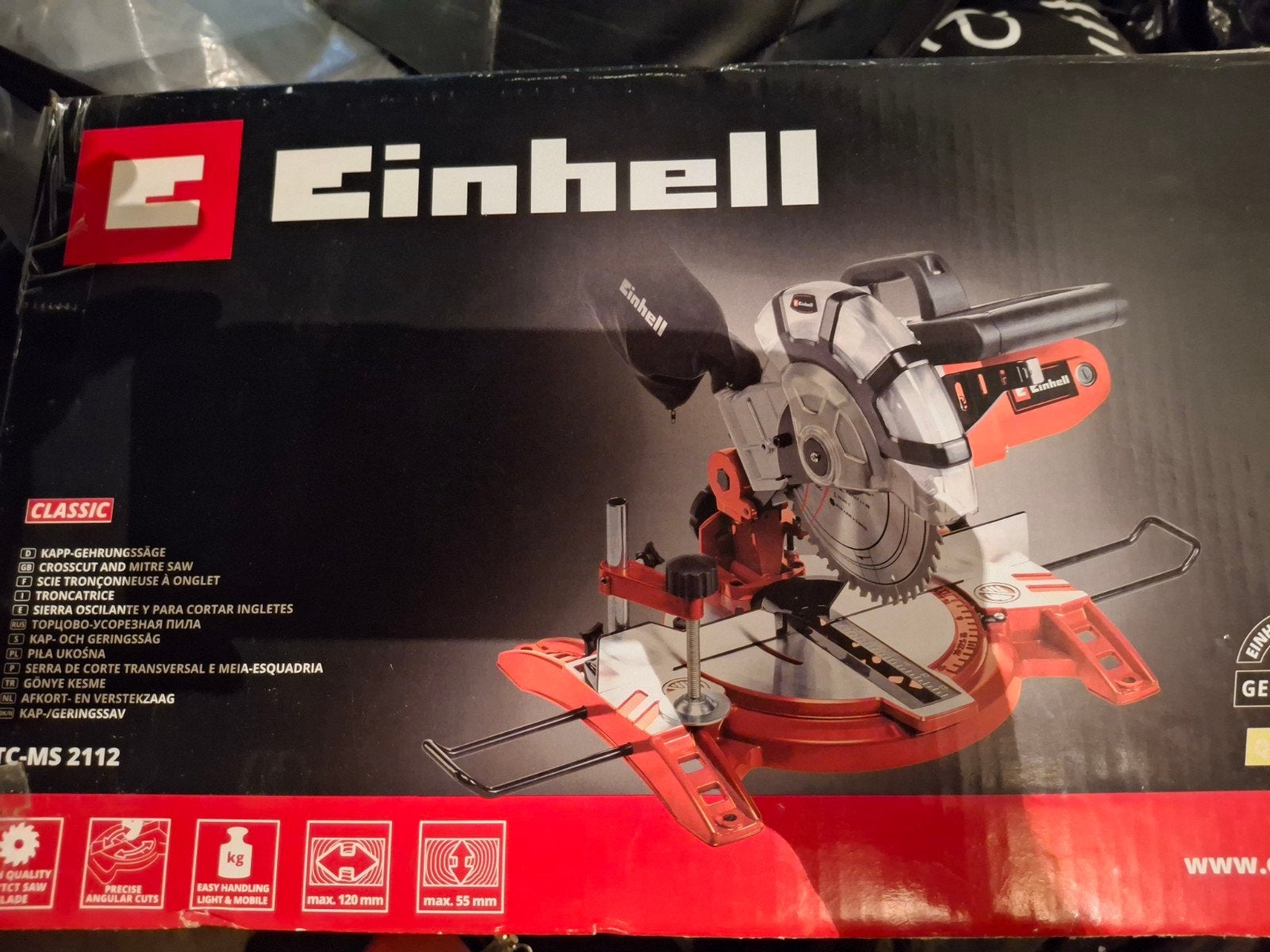 Einhell Afkort-/verstekzaag TC-MS 2112 - Zo goed als nieuw, Ophalen, Einhell, Zo goed als nieuw, Afkortzaag