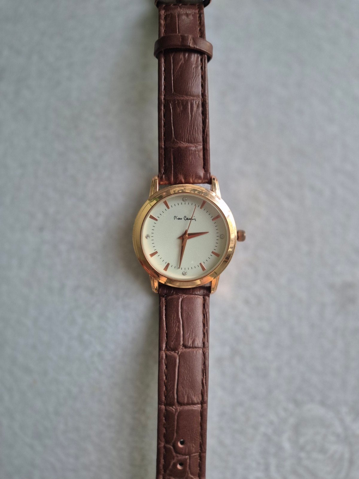 Pierre Cardin Dames Horloge - Bruin Leer & Roségoud, Ophalen of Verzenden