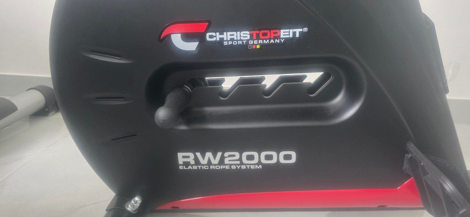 Christopeit RW2000 Roeitrainer - Zo goed als nieuw, Sport en Fitness, Ophalen, Benen, Zo goed als nieuw, Metaal