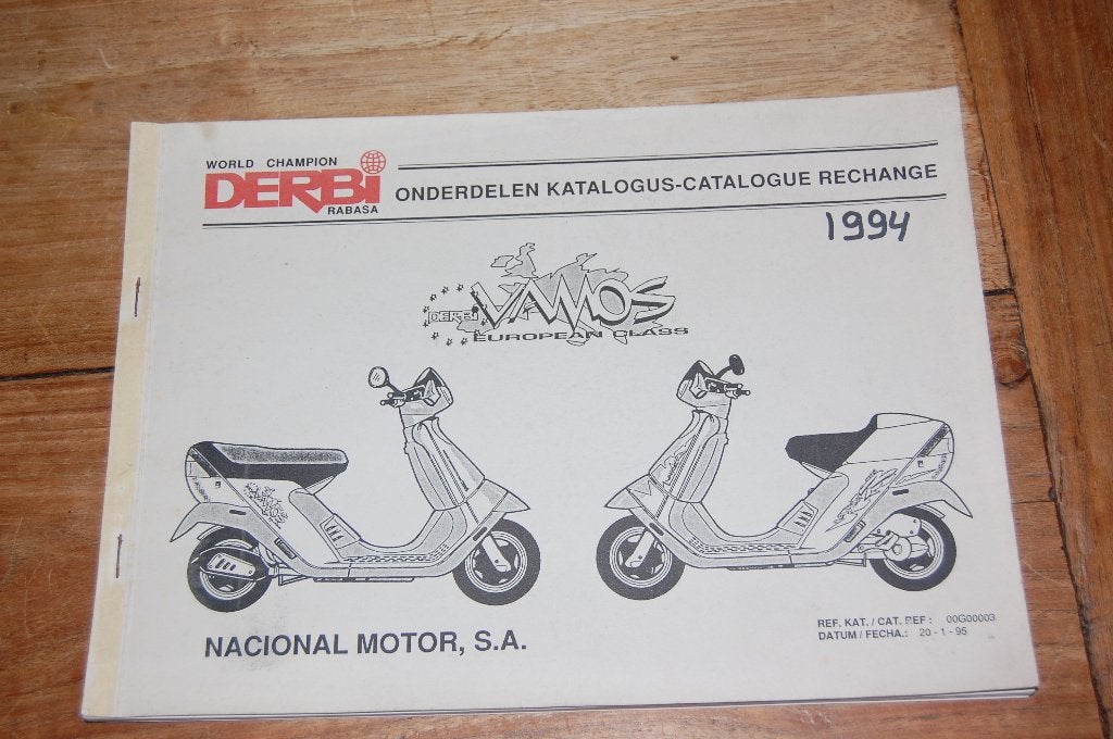 Derbi Vamos onderdelenboek uitgave 1994, Ophalen of Verzenden, Nieuw