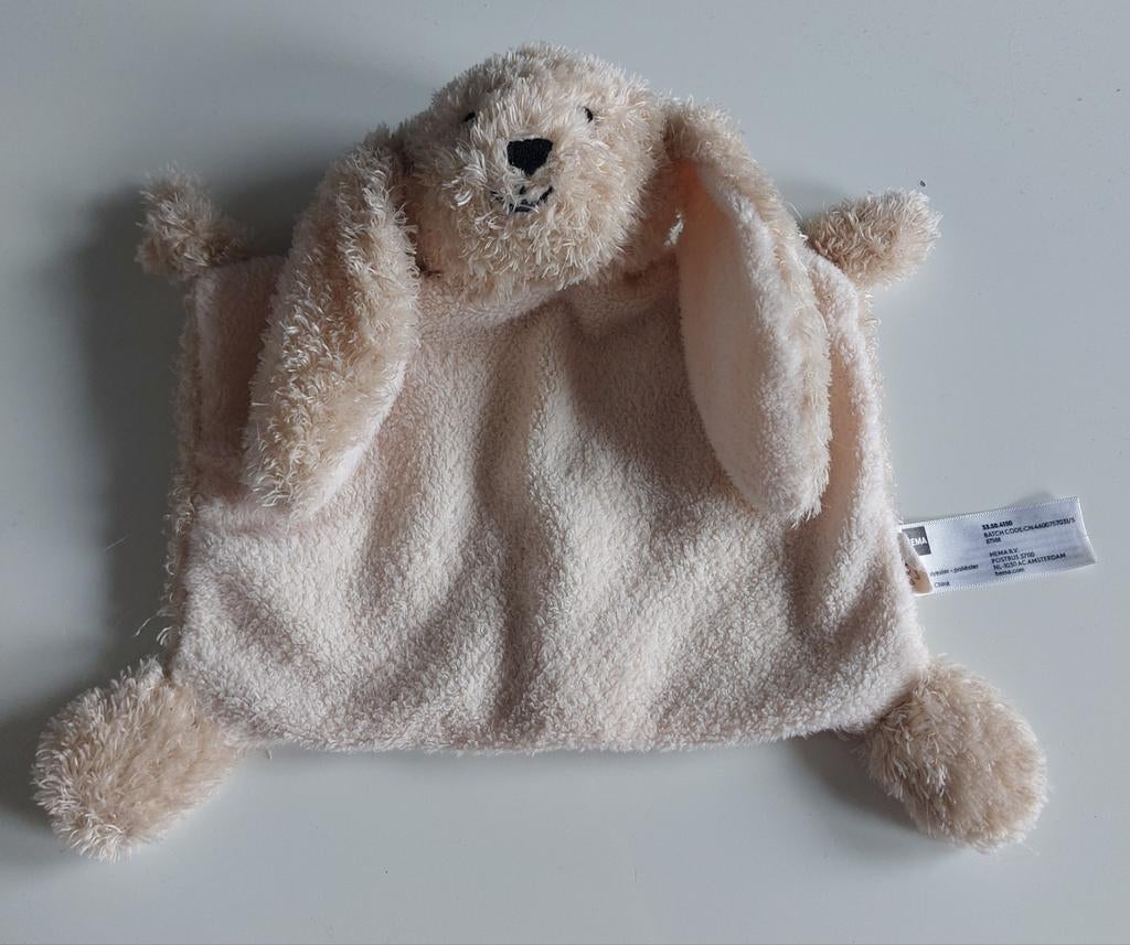 Knuffeldoekje konijn hema, Ophalen of Verzenden, Zo goed als nieuw, Konijn