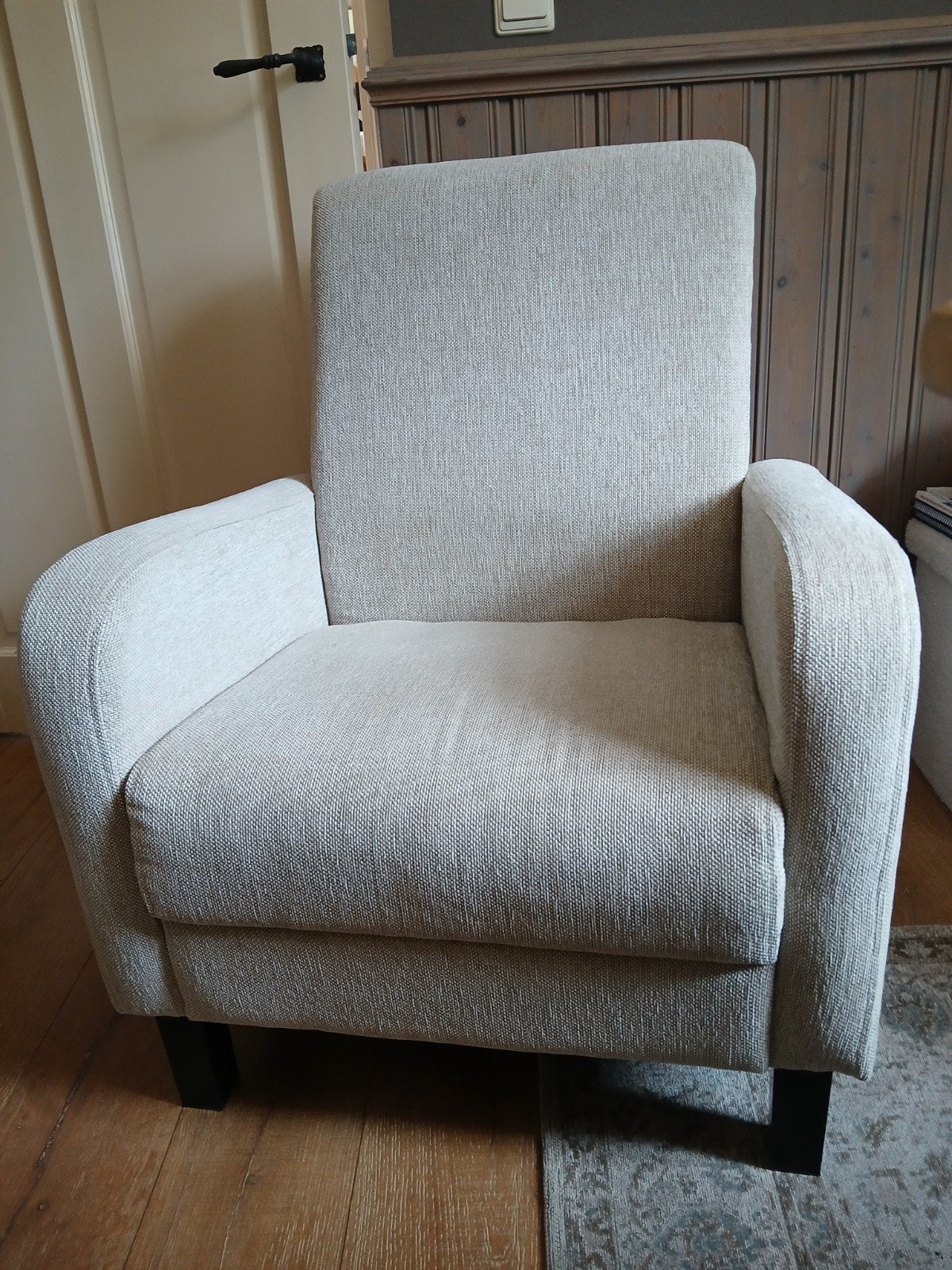 Mooie smetteloze fauteuil, Huis en Inrichting, Ophalen, Zo goed als nieuw, 75 tot 100 cm, 50 tot 75 cm