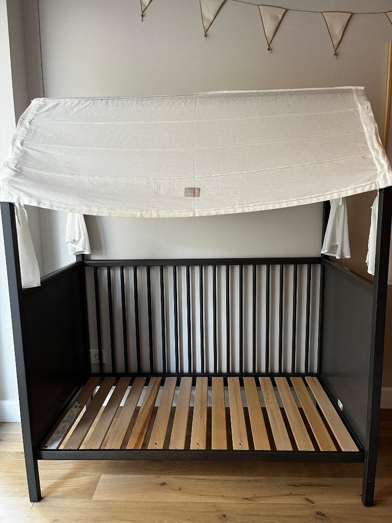 Stokke Home Ledikant - zeer goede staat - complete set, Ophalen, Zo goed als nieuw, Minder dan 140 cm, Matras