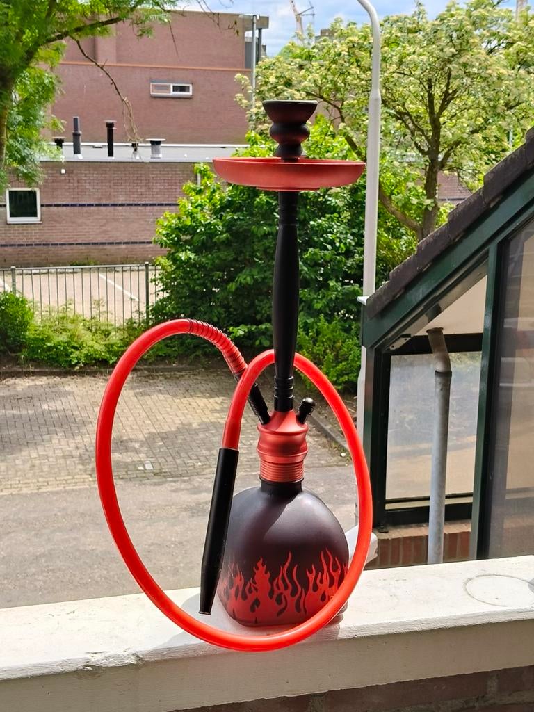Sisha waterpijp hookah met kolen. Weinig gebruikt, Ophalen of Verzenden