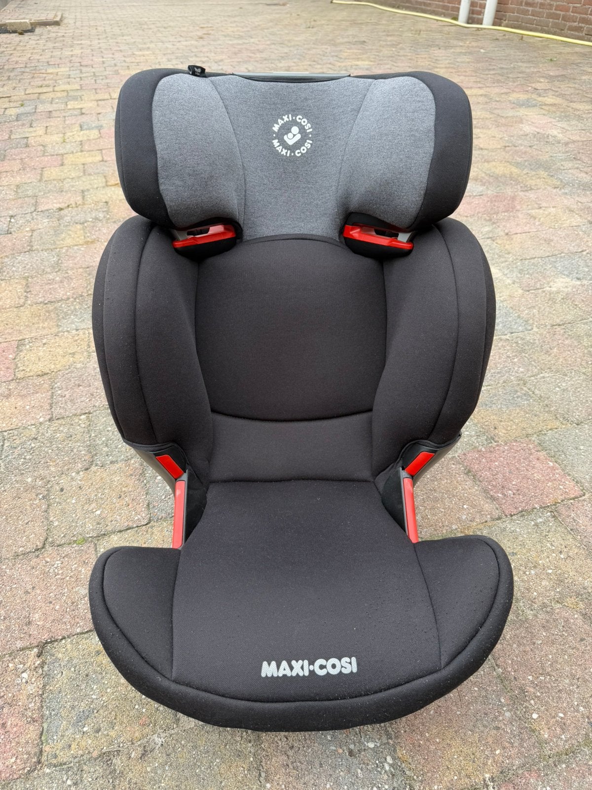 Maxi-Cosi Rodi XP Fix autostoel - Zwart/Grijs, Ophalen, Autogordel of Isofix, Gebruikt, 15 t/m 36 kg