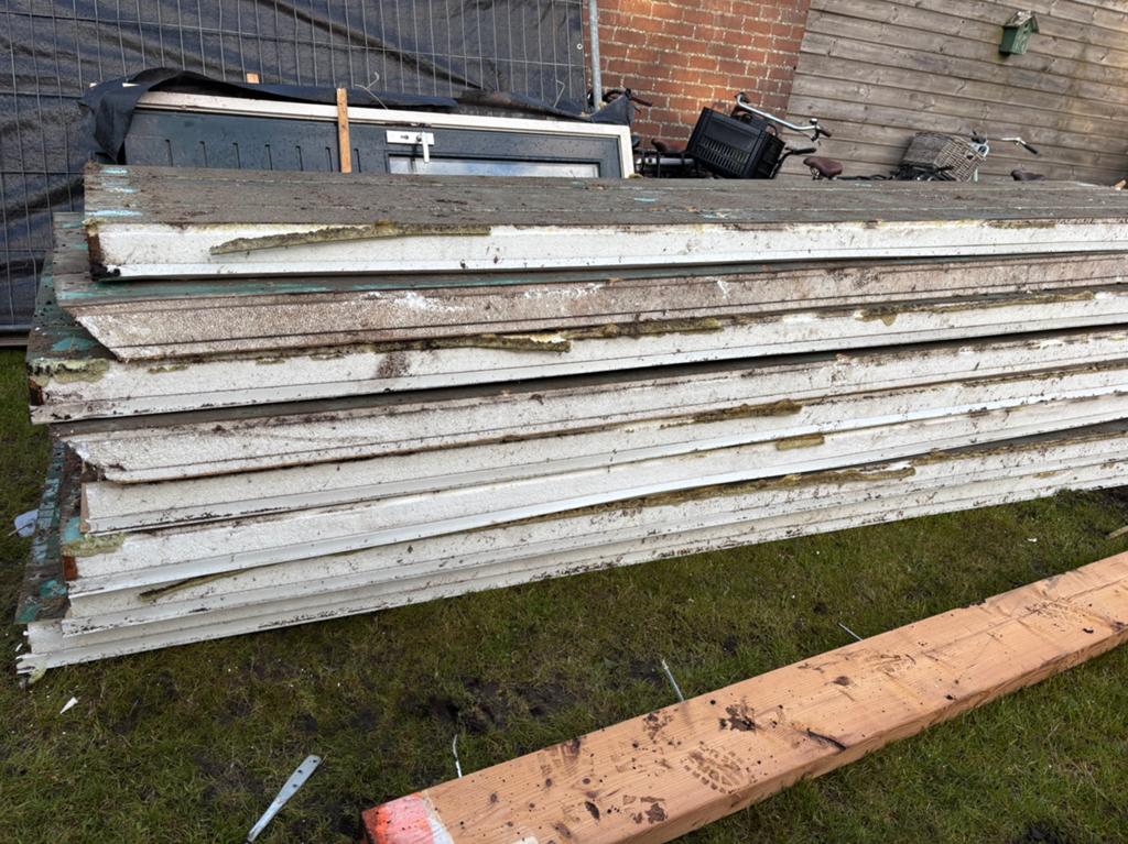 Dakplaten unidek, Ophalen, Zo goed als nieuw, Piepschuim (Tempex), 15 m² of meer
