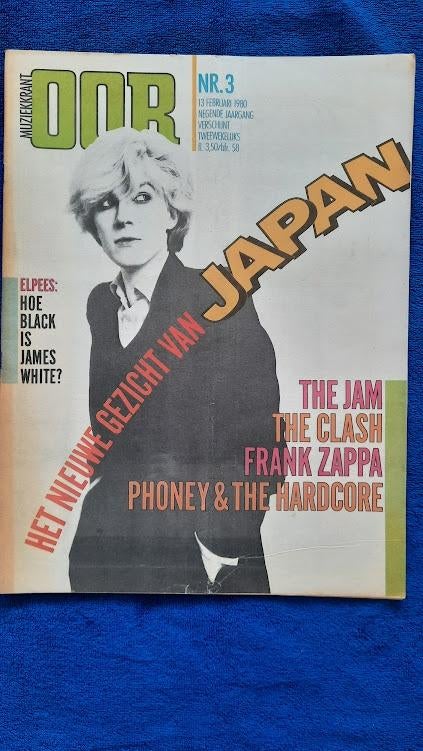 OOR 3-1980 Japan Jam Zappa Clash Phoney & the Hardcore, Ophalen of Verzenden, Zo goed als nieuw, Muziek, Film of Tv
