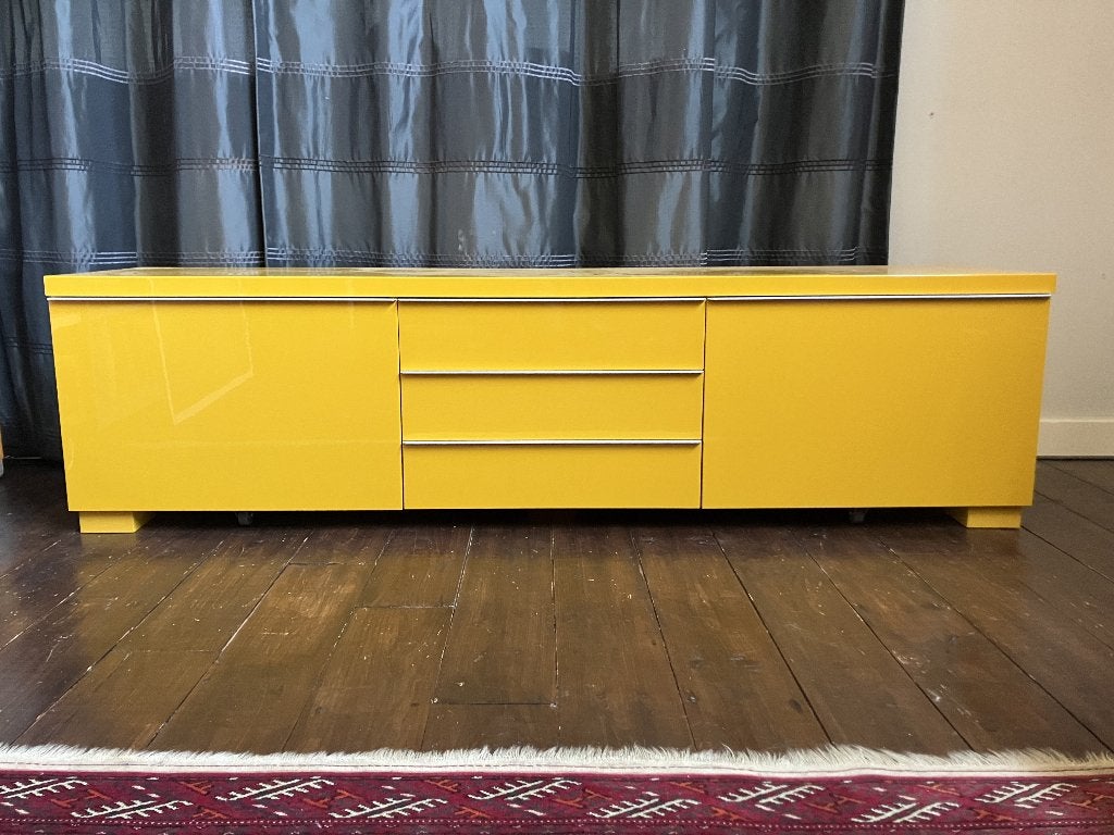 IKEA Besta Burs TV meubel, HiFi stereo en CD, 150 tot 200 cm, Zo goed als nieuw, Minder dan 100 cm, 25 tot 50 cm