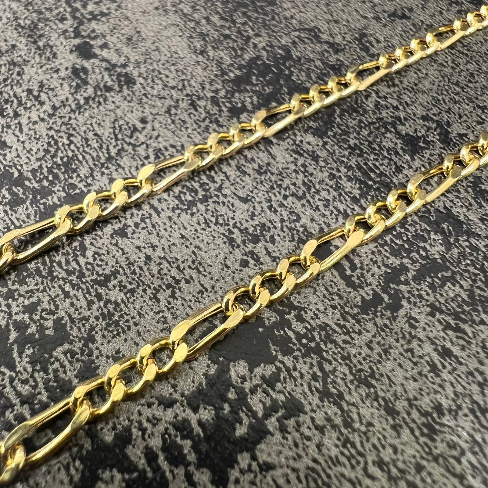 18k gouden ketting figaro schakel nieuw, Ophalen of Verzenden, Nieuw, Goud