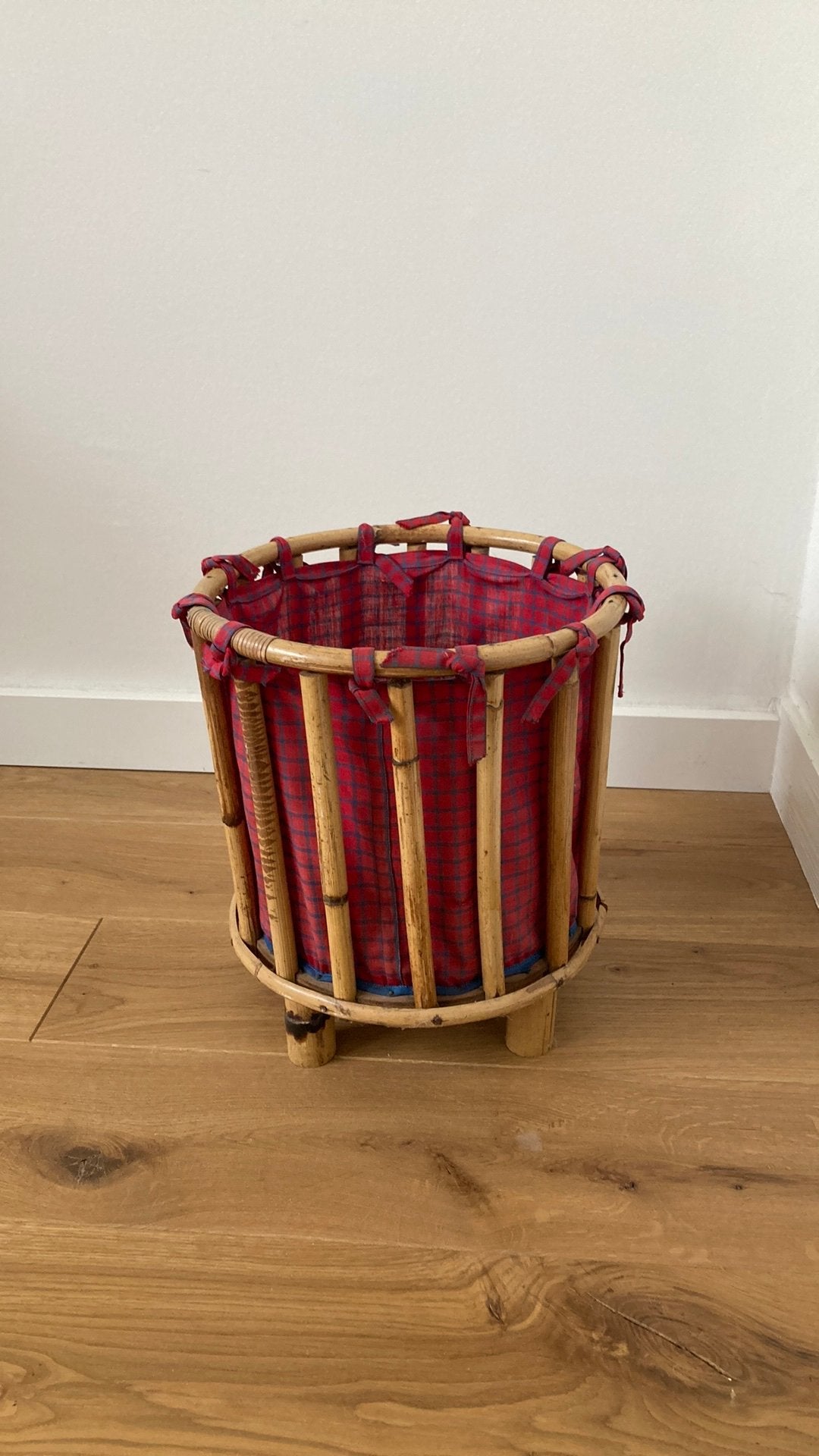 Rotan bamboe opbergmand - ophalen, Ophalen, Gebruikt, Mand, Rond