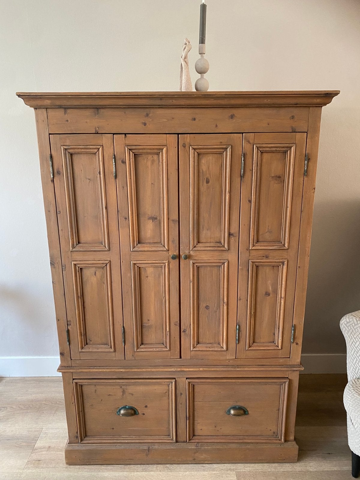 Antiekkast/biedermeier/meidenkast, Ophalen, Gebruikt, Met deur(en), 100 tot 150 cm