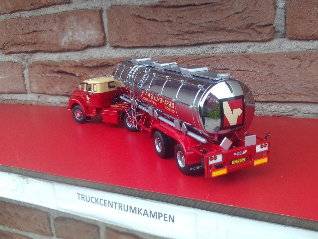 Tekno  Scania  Vabis  met  Tankoplegger  van  Verachtert, Ophalen of Verzenden, Nieuw, Bus of Vrachtwagen, Tekno