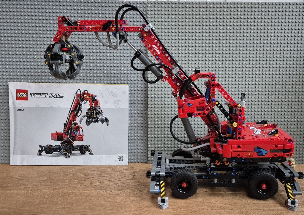 LEGO Technic 42144 Materiaaloverslagkraan – Material Handler, Ophalen, Lego, Zo goed als nieuw, Technic
