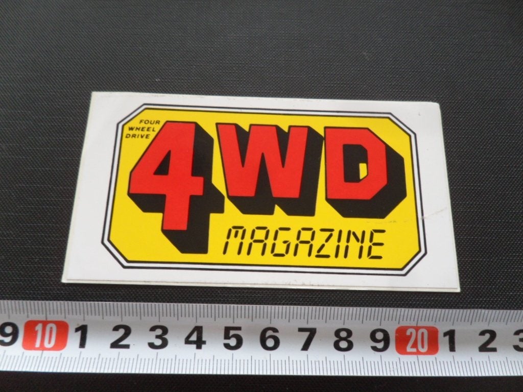sticker 4WD magazine four wheel drive, Ophalen, Zo goed als nieuw