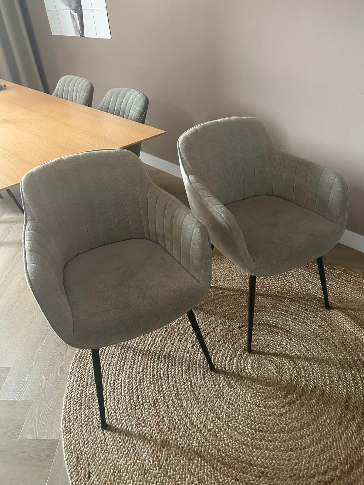 Twee Kwantum stoelen (Stoel Como) met lichte gebruikssporen, Ophalen, Gebruikt, Twee, Stof
