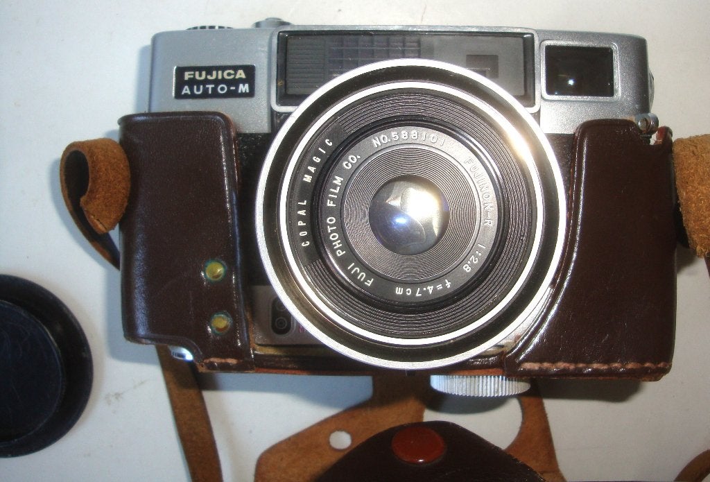 Fujica 35 auto-M analoog fototoestel met Fujinor-R 1:2.8 f=, Ophalen of Verzenden, Gebruikt, Compact, Fuji