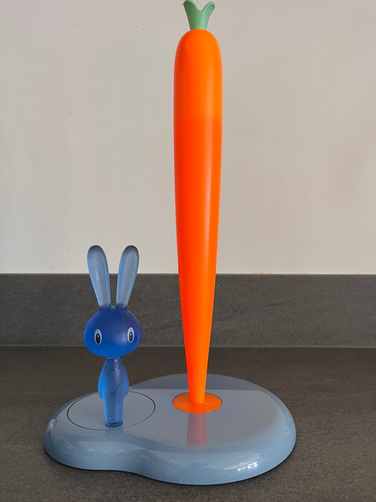 Alessi Bunny & Carrot keukenrolhouder Blauw/Oranje, Ophalen of Verzenden