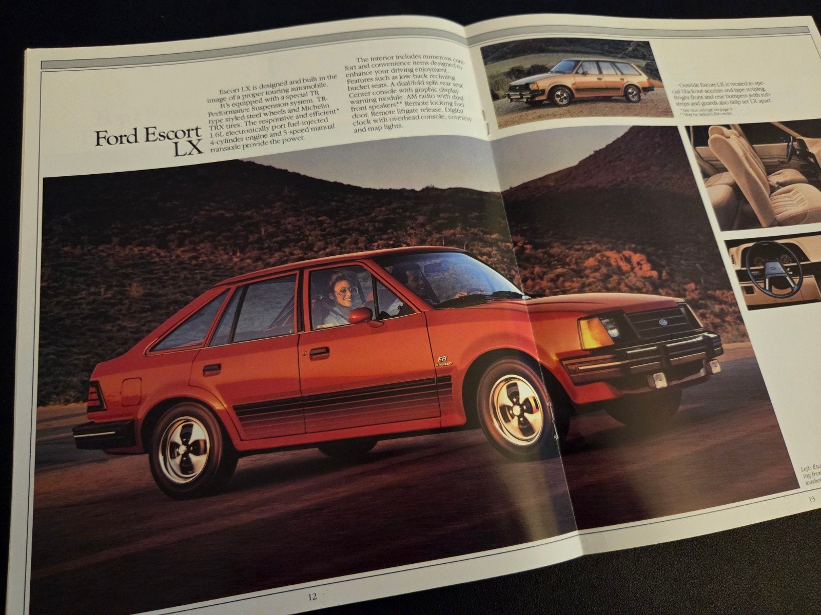 Brochure Ford Escort 1985 USA, Ophalen of Verzenden, Zo goed als nieuw, Ford