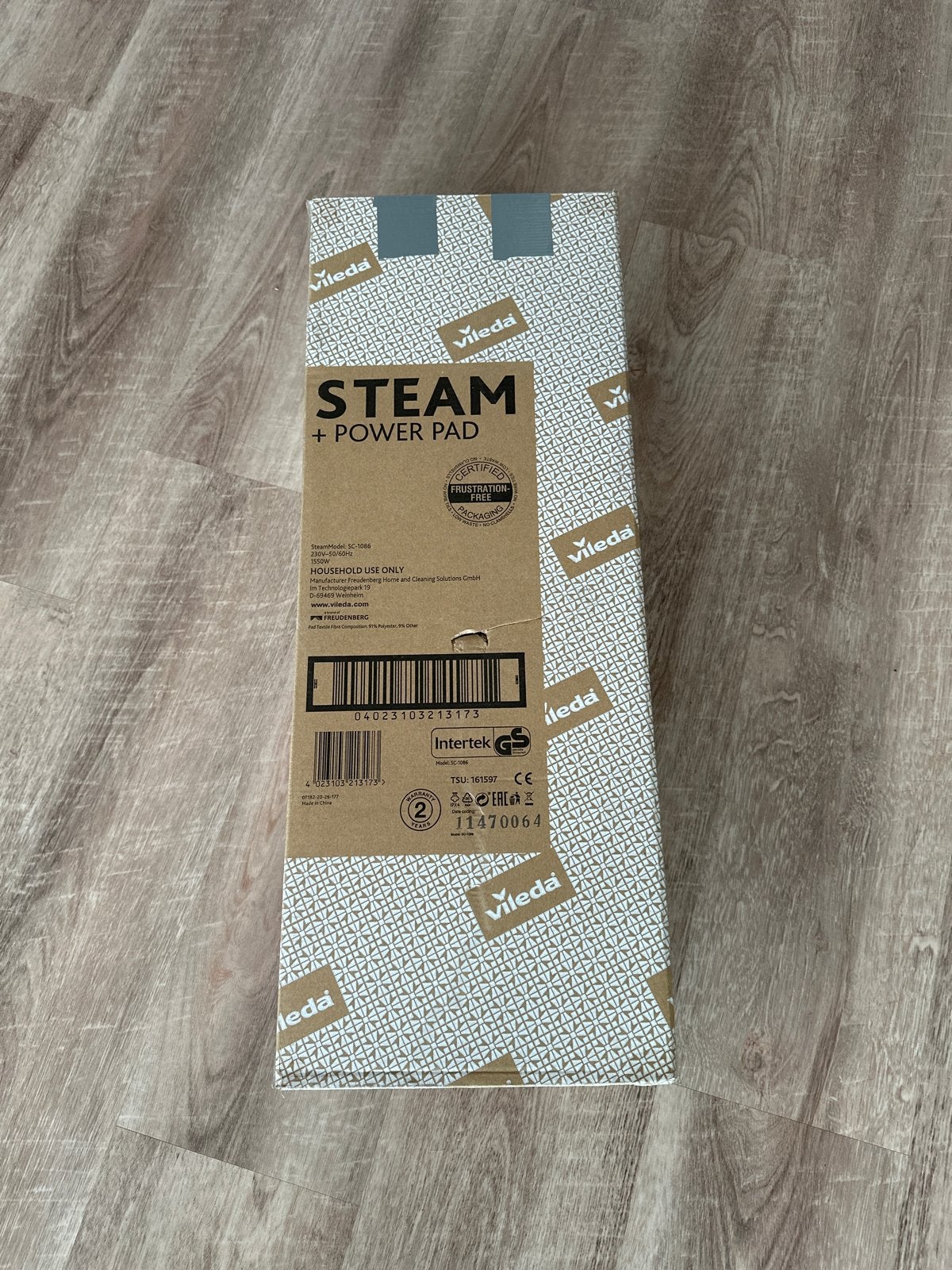 Vileda Steam Stoomreiniger - Originele doos, Overige merken, Gebruikt, Ophalen of Verzenden, Stoomreiniger