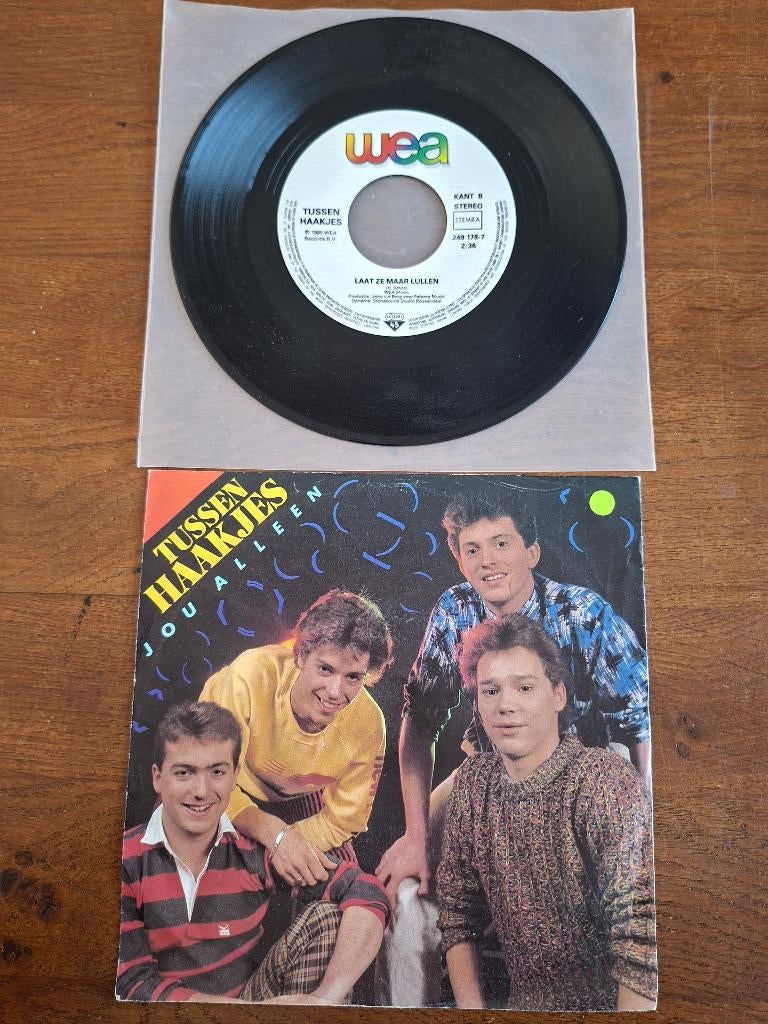 Tussen Haakjes ,jou alleen, 7 inch, Ophalen of Verzenden, Zo goed als nieuw, Nederlandstalig