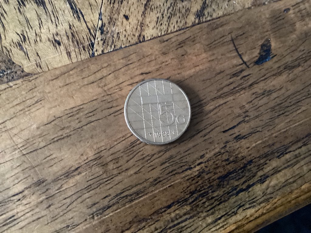5 gulden munt, Postzegels en Munten, Munten | Nederland, Ophalen of Verzenden, Koningin Beatrix, 5 gulden, Losse munt
