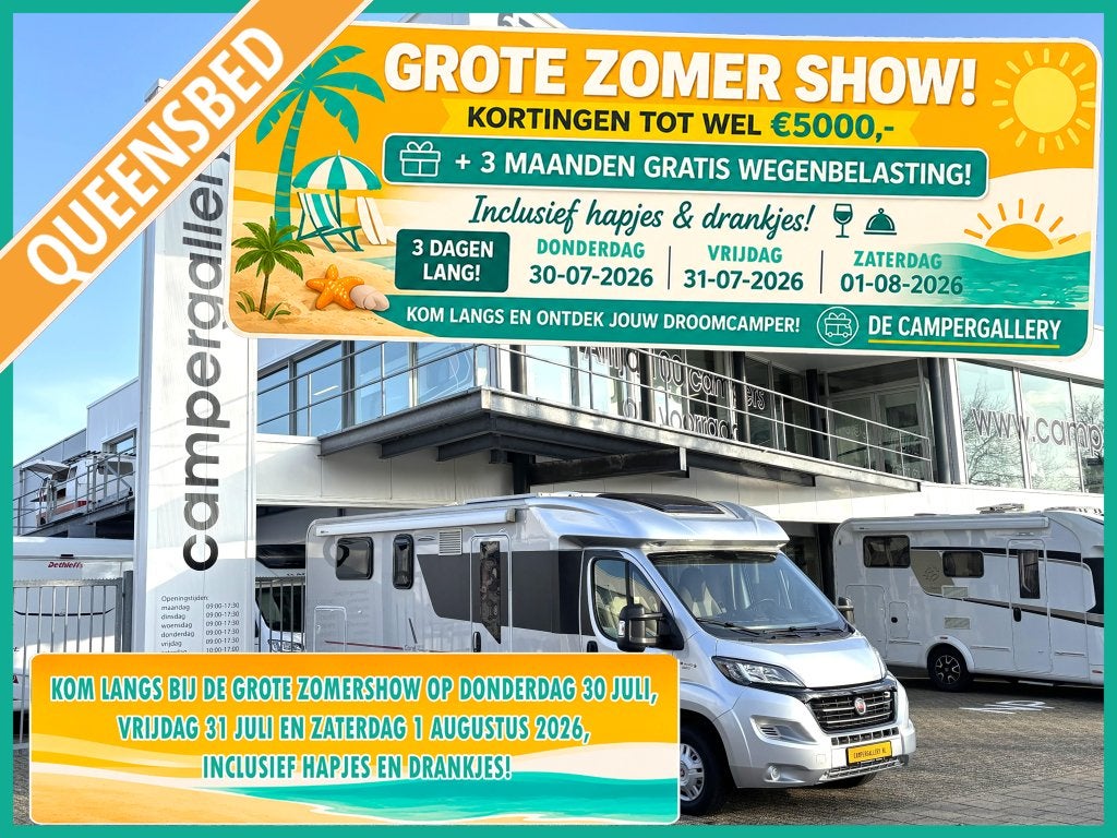 Adria Coral Platinum S 690 SC QUEENSBED ALKO LUCHTVERING, Caravans en Kamperen, Campers, Fiat, 7 tot 8 meter, Bedrijf, Tot en met 3