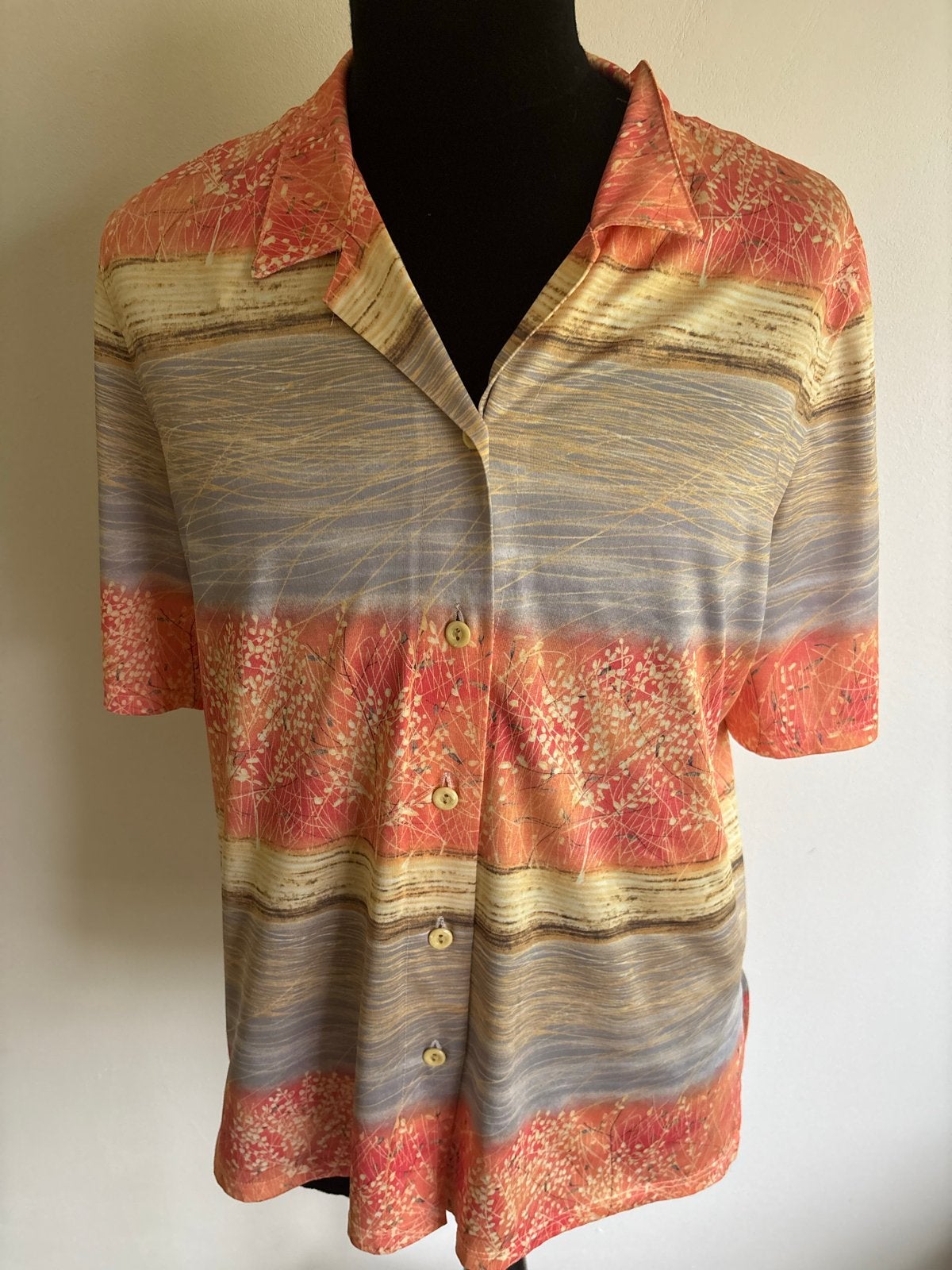 Vintage Blouse Maat 42 - Création Atelier GG, Kleding | Dames, Blouses en Tunieken, Ophalen of Verzenden, Zo goed als nieuw, Maat 42/44 (L)