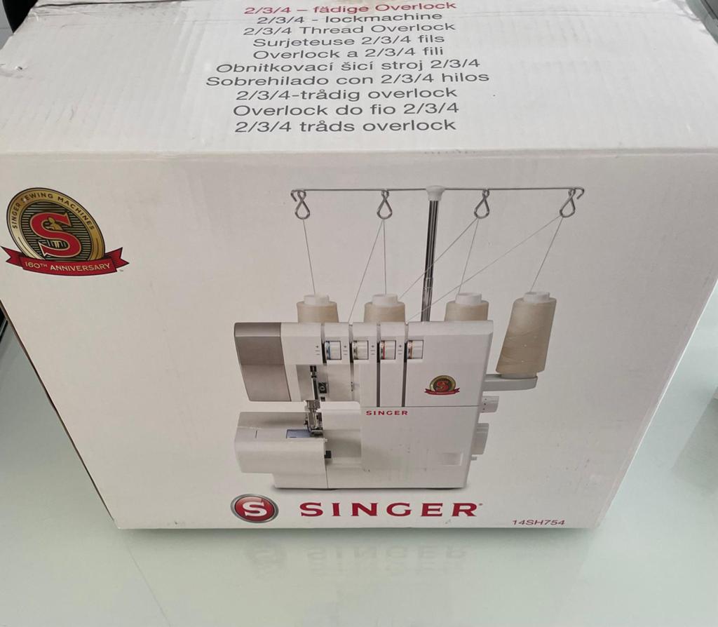 Overlock Singer 14SH754 lockmachine nieuw., Hobby en Vrije tijd, Ophalen, Nieuw, Lockmachine, Singer