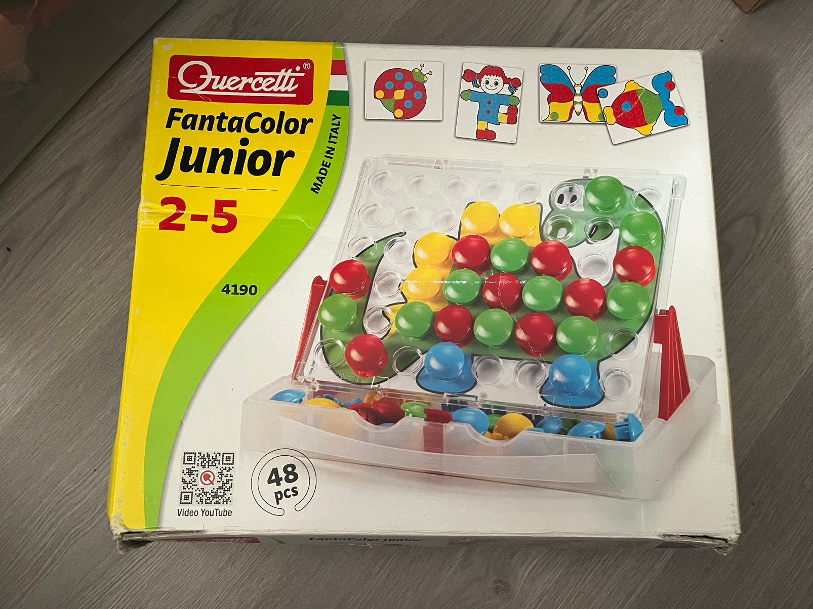 Quercetti FantaColor Junior 2-5 jaar - Prikbord mozaïek, Ophalen of Verzenden, Zo goed als nieuw, Overige typen