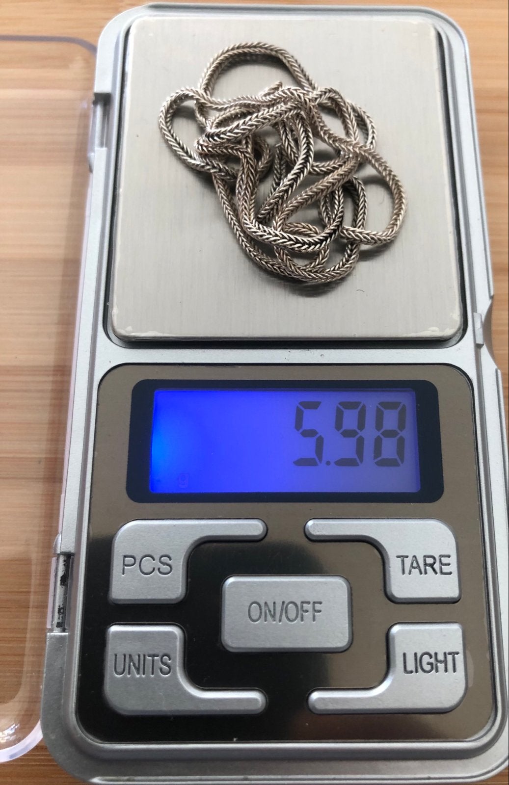 Zilver 925 vossenstaart ketting, Ophalen of Verzenden, Gebruikt, Zilver