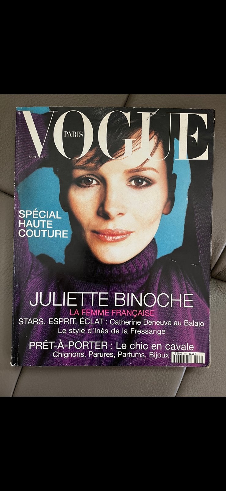 Vogue Paris 1995 Juliette Binoch Vintage, Ophalen of Verzenden, 1980 tot heden, Buitenland, Tijdschrift