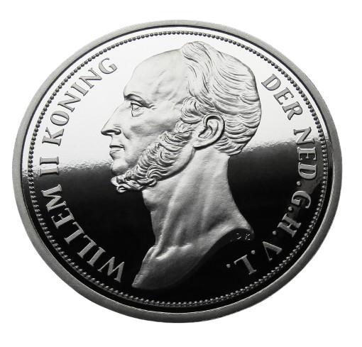 ** 1840 - NL - 1 Gulden Willem II  -  Met massief Zilver  **, Postzegels en Munten, Munten | Nederland, 1 gulden, Verzenden, Zilver