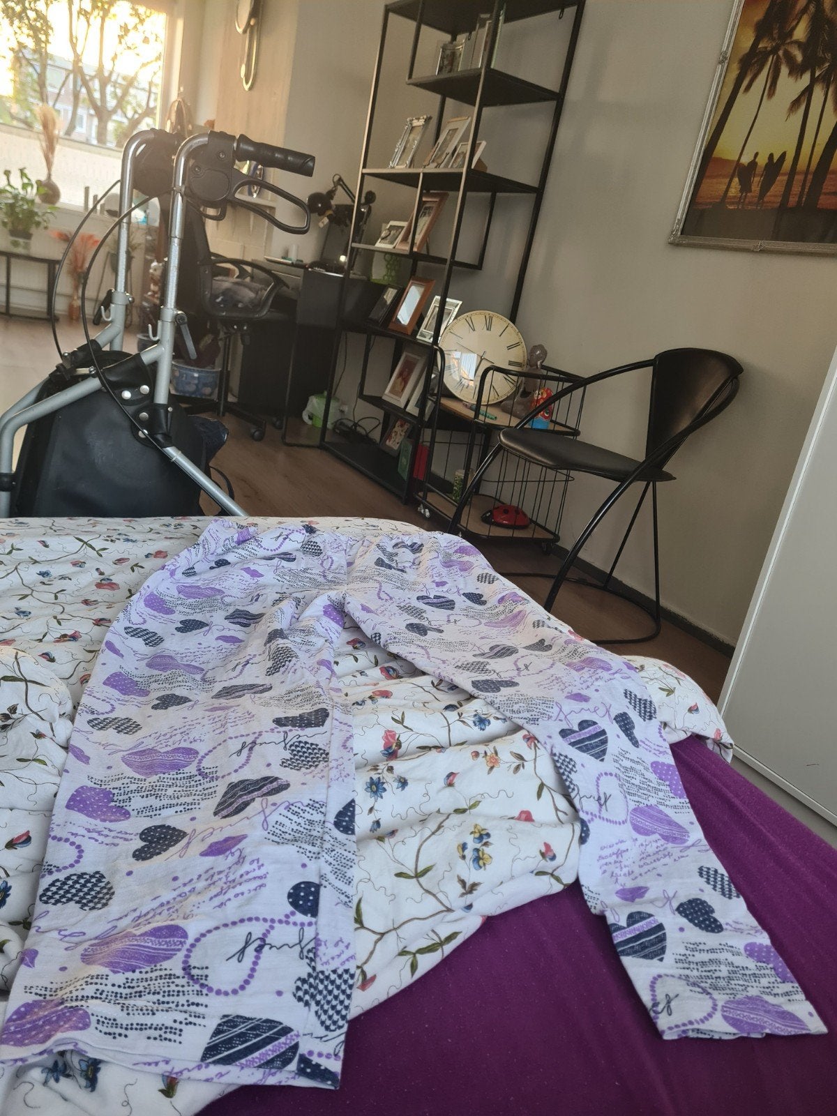 Comfortabele pyjamabroek met hartjesprint, Kleding | Dames, Pyjama's, Gedragen, Maat 38/40 (M), Ophalen of Verzenden