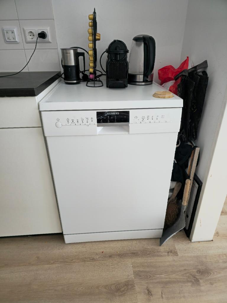 Witte vrijstaande vaatwasser Siemens, Witgoed en Apparatuur, Vaatwasmachines, Gebruikt, Vrijstaand, 85 tot 90 cm, 60 cm of meer