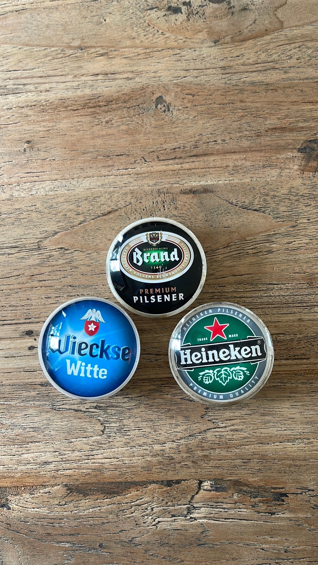 Taplenzen biertap drie stuks Heineken Wieckse Witte en Brand, Verzenden, Zo goed als nieuw