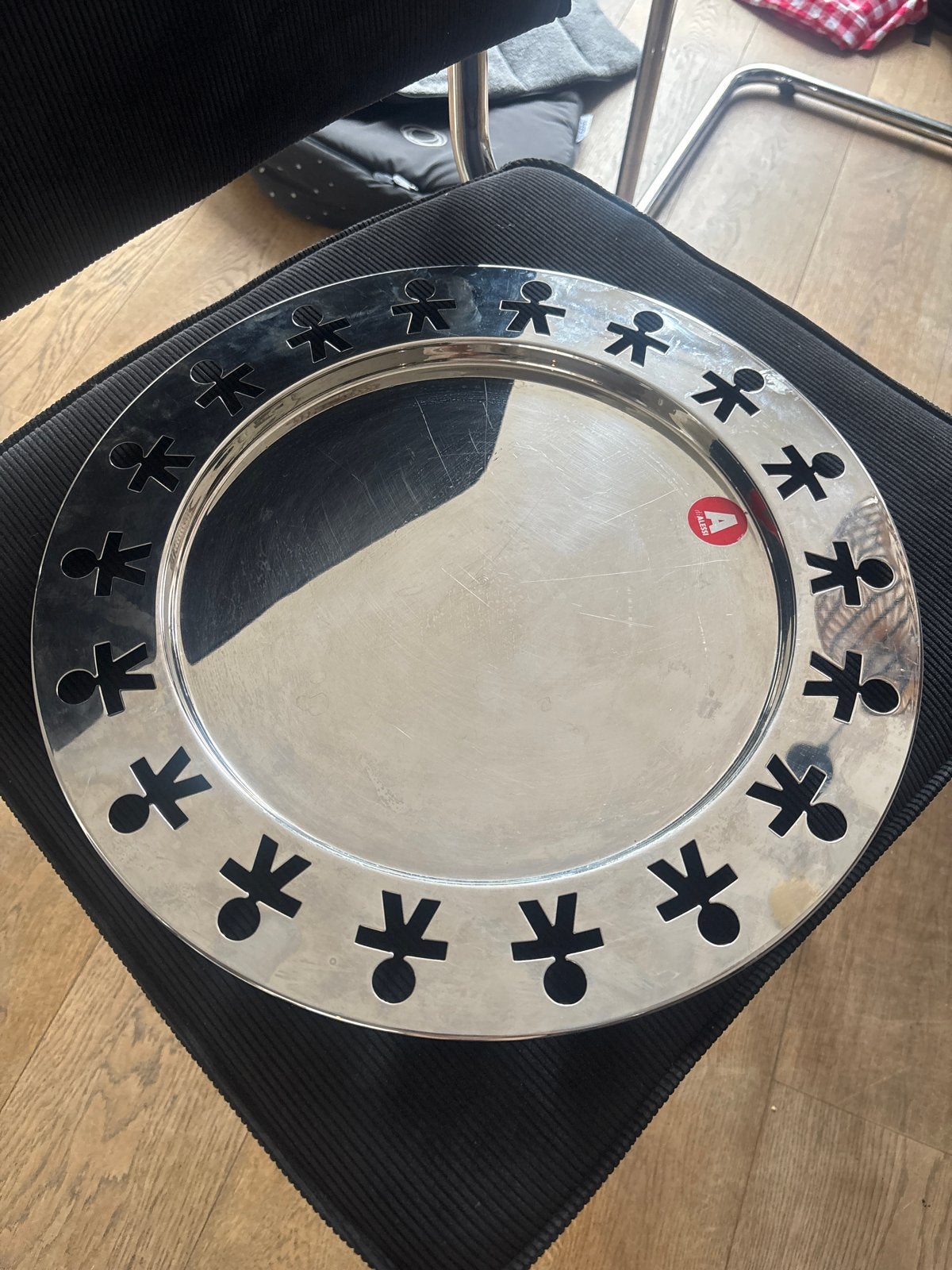 Alessi metalen schaal / dienblad, Ophalen of Verzenden, Zo goed als nieuw, Bord(en), Metaal