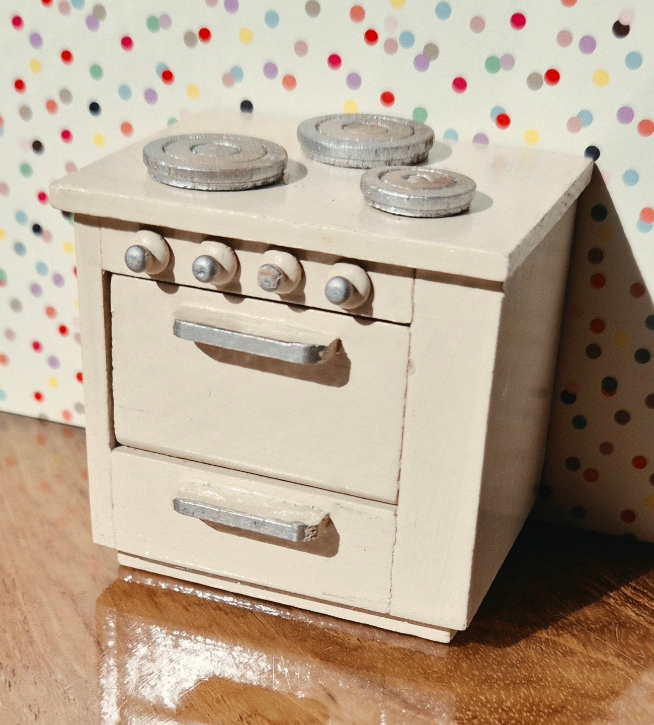 Vintage poppenhuis fornuis hout jaren 50 Lundby? retro, Ophalen of Verzenden, Gebruikt, Gebruiksvoorwerp