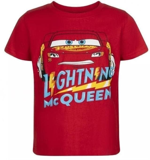 Disney Cars T-shirt McQueen - Mt 110/116 - 122/128 - Katoen, Disney Cars, Nieuw, Ophalen of Verzenden, Jongen